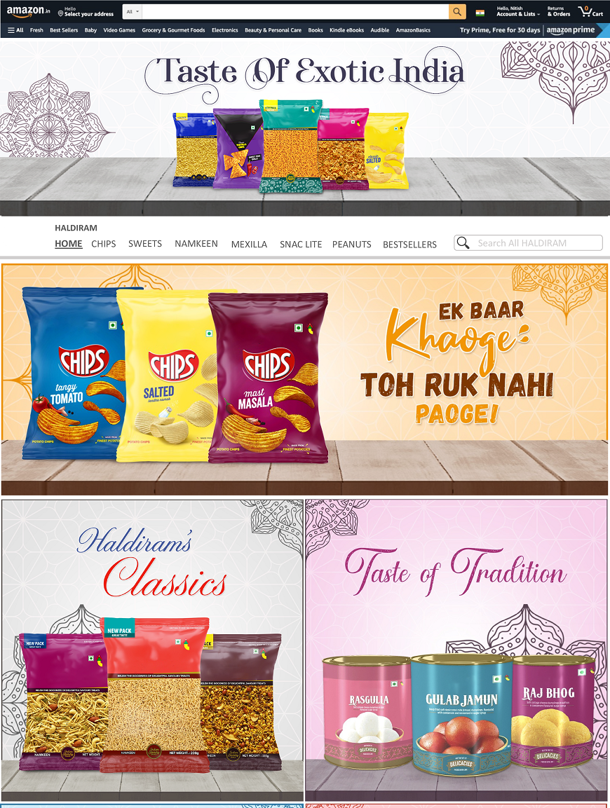 Brand Store and Banner